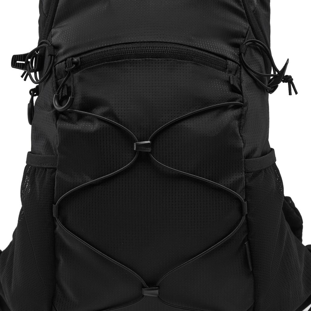 Li Ning Outdoor CF 13.5L Lightweight Elastic Adjustable Chest Strap Nylon Backpack Unisex Backpack Black ABSW109-1