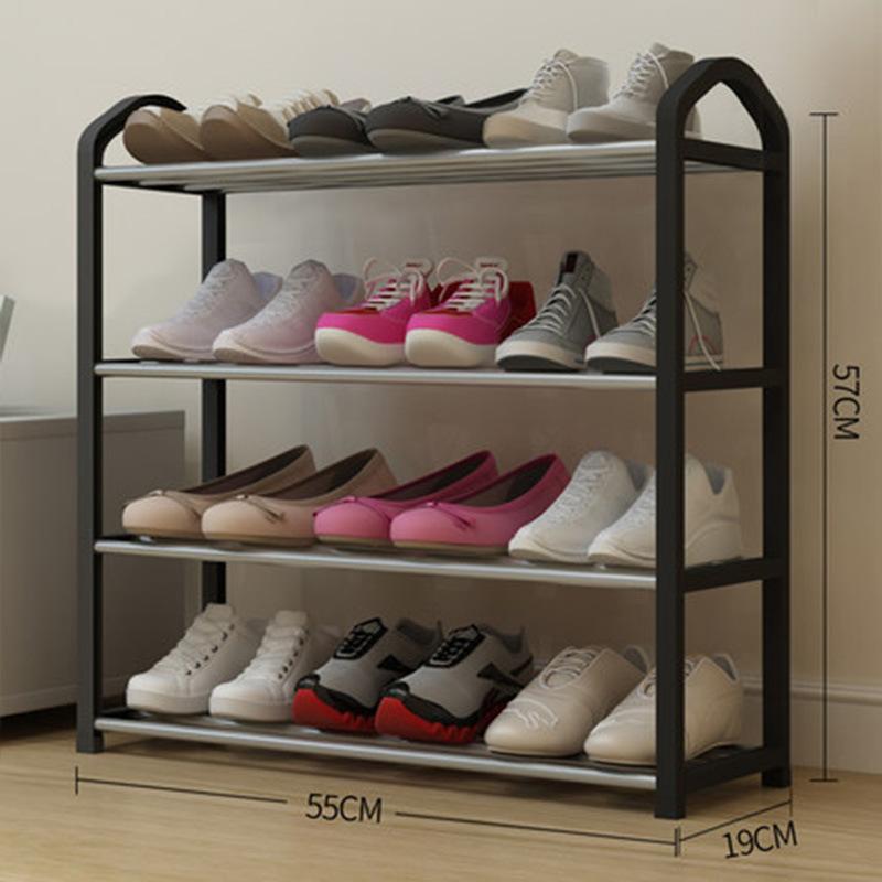 3/4 Tier Shoe Rack Multi Layer Shoes Storage Organizer Removable Space Saving Shoe Shelf Shoes Cabinets Dormitory Home Supplies