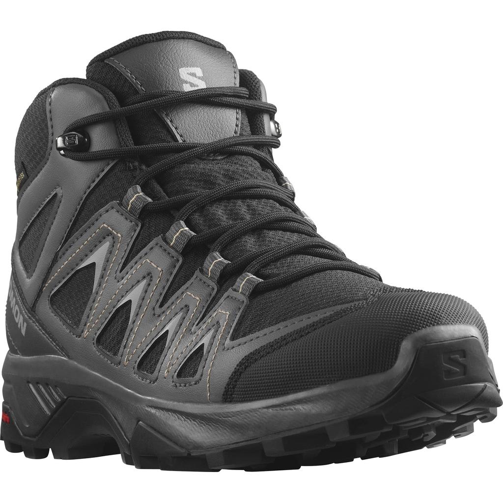 Hiking Trekking Shoes X BRAZE MID Cm [Salomon] Gore-TEX Women's Black/Magnet/Hazelnut 22.0
