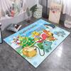 Colorful 151 Original Pokemon Poster Style Large Area Rug Dense Non-Slip Backing for Playroom or Vibrant Living Space Decor