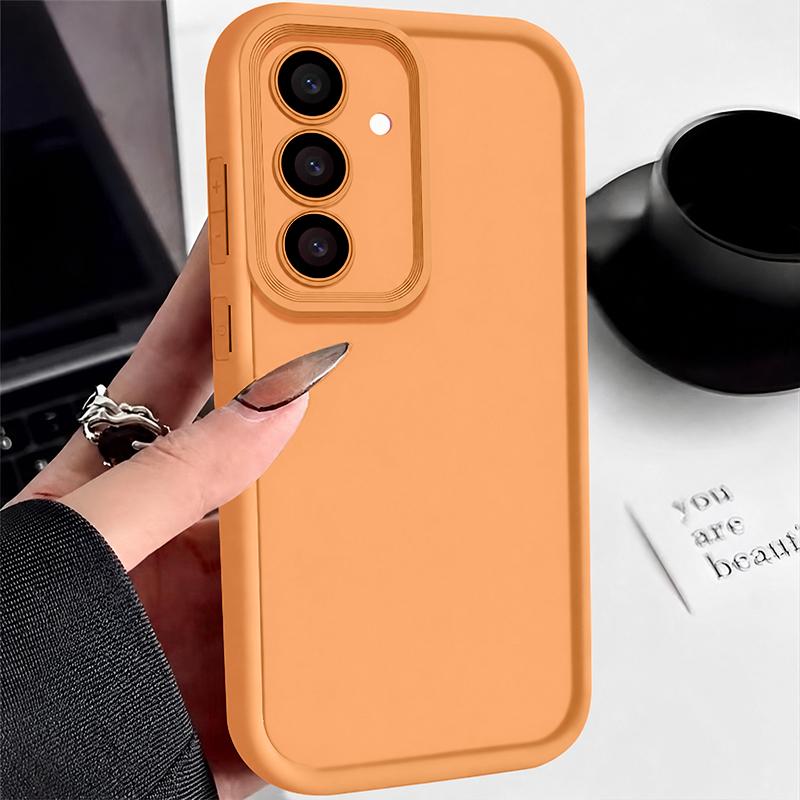 Однотонный чехол-бампер для телефона в стиле конфетти для Samsung S25 S24 FE S23 Ultra S22 Plus S21 S26 A17 A57 A56 A55 A36 A16 A26 A35 A15 A54 A53 A52 A34 A14 5g Чехол