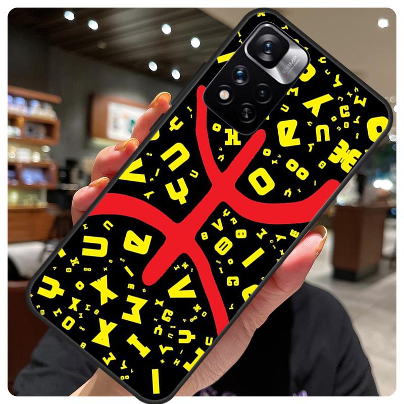 Amazigh Symbol Berber Academy For Redmi Note 11 Pro Case For Redmi Note 12 8 9 10 Pro 8T 9S 10S 11S 12S 12C 9C 10C Coque