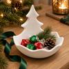 Christmas Party Serving Dish Tree Jewelry Tray, Decorative Candy Dish, 3D Printed Trinket Home Decor Tray for Keys And Candy, Holiday Desktop Storage