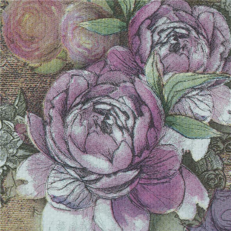 Design Tower Paper Napkins Rose Festive Party Tissue Floral Decoration 20Pcs