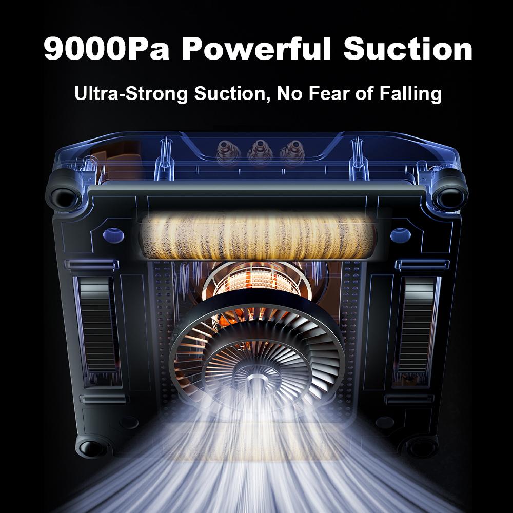 2025 НОВЫЙ робот-мойщик окон Liectroux S9, обновленный лазер, 2 роликовые щетки, 6-стороннее распыление воды насосом, 9 кПа, управление через приложение, голосовые подсказки