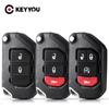 KEYYOU 2/3/4 Buttons Flip Folding Remote Smart Key Shell Case Fob For Jeep Wrangler Gladiator 2018 2019 2020 2021 2022 2023