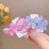 2PCS Cartoon Gradient Butterfly Girls Kids Elastic Hair Bands Lovely Princess Hair Accessories Children Hair Ties Baby Headwear