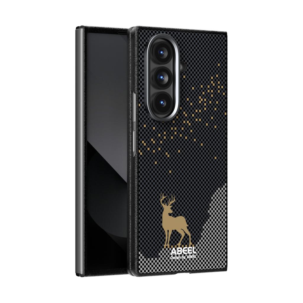 For Samsung Galaxy Z Fold 7 Case Hard Business Carbon Fiber Metal Lens Magnetic Protective Phone Cover For Galaxy Z Fold7 Shell