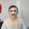 Halloween Black Hair Grandfather Latex Head Cover Full Face Masquerade Mask