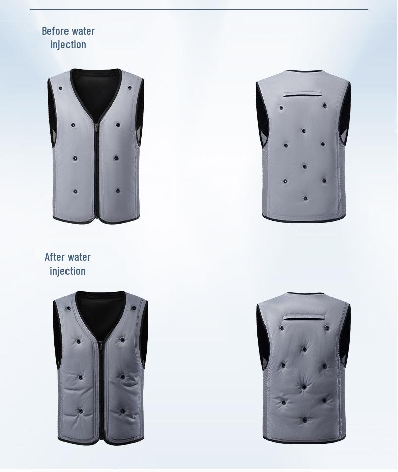 Унисекс летний охлаждающий жилет с циркуляцией ледяной воды