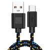 1М/2М/3М Нейлоновый плетеный кабель для передачи данных Type-C 3А Быстрая зарядка Кабель USB-A Зарядное устройство для телефона Samsung Xiaomi Huawei Зарядный провод