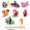 Insect Animals Model Set Building Blocks Toy Assembly Bee Dragonfly Mantis Bricks Toy Interesting Animal Ornaments For Kids Gift