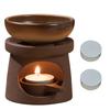 Essential Oil Burners Ceramics Wax Melter Aromatherapies Diffuser and Tealight Candle Holder Set for Home Bedroom Decors