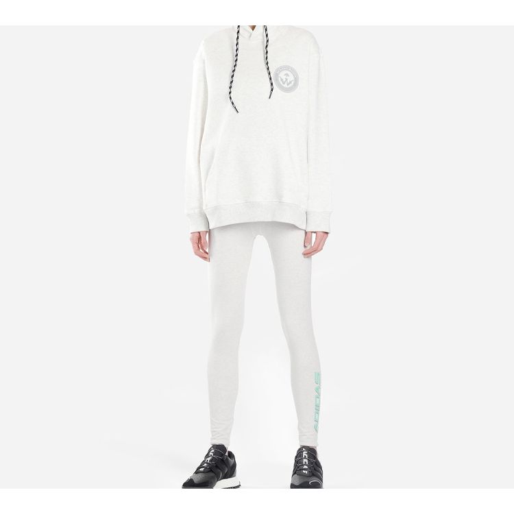 adidas X Alexander Wang Collaborative Badge Logo Толстовка мужская, топы светло-серые ED1207