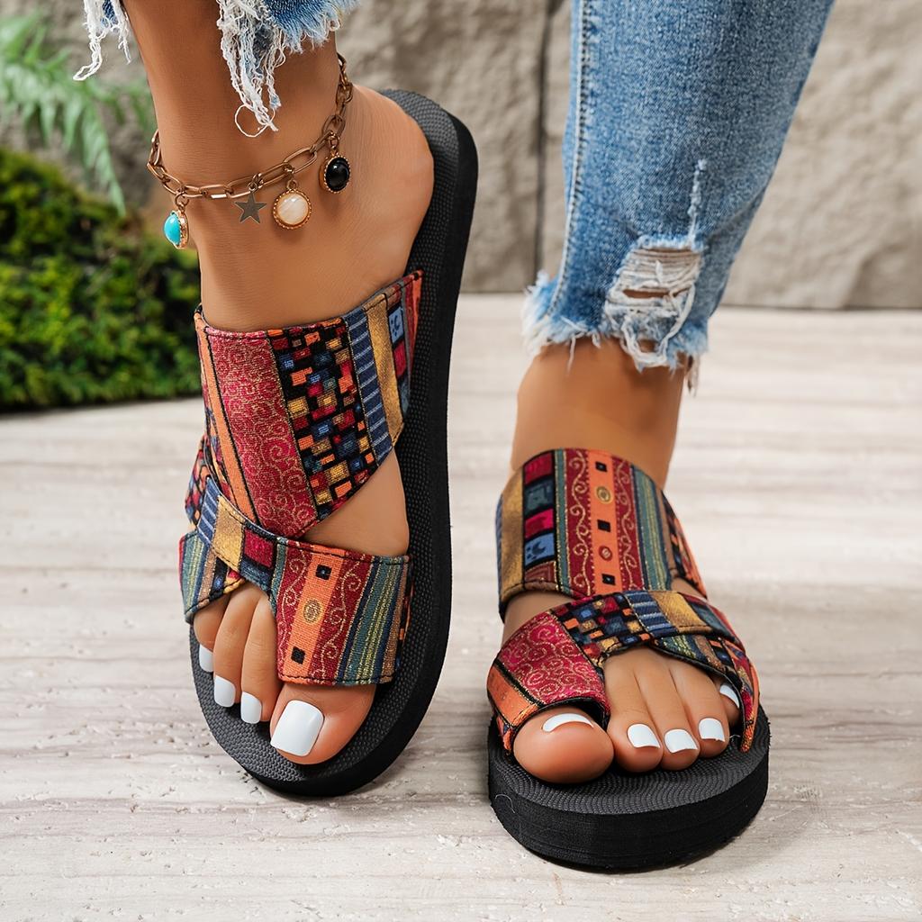 New Women'S Casual Stylish Large Size Flat Sandals, New Women'S Fashionable Casual Flat Slippers.