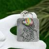 Friendship Day Deal Rainbow Calsilica Stone Sterling Silver Wedding Wife Pendant