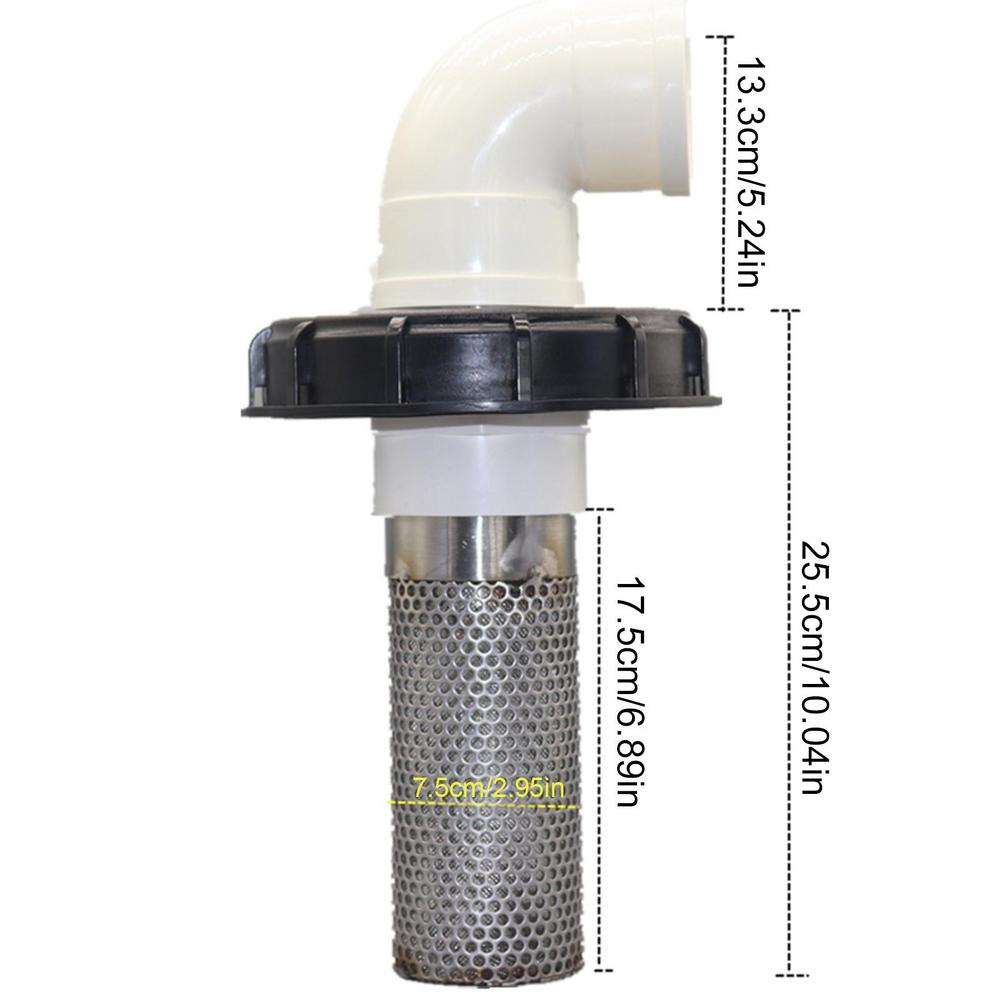 Hose Inlet Strainer Filter Rain Water Outlet Hose Filter Stainless Washable Gallon Tank Mesh Strainer Reusable For Yard