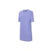 Вышитый логотип с принтом спортивное повседневное удобное мягкое платье с коротким рукавом женские платья светло-фиолетовый CJ2242-569