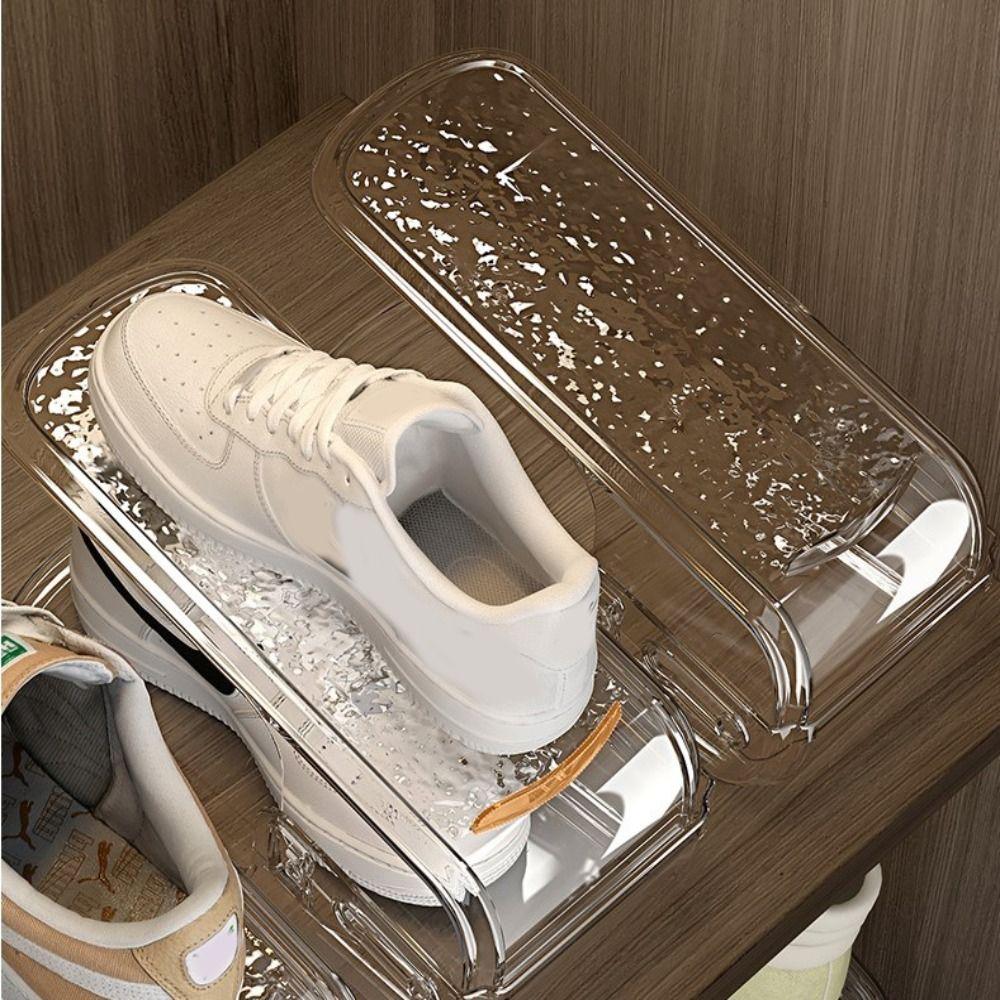 New Double Layer Shoe Rack Solid Color Space Saving Shoes Stand Durable Adjustable Shoe Organizer Cabinet