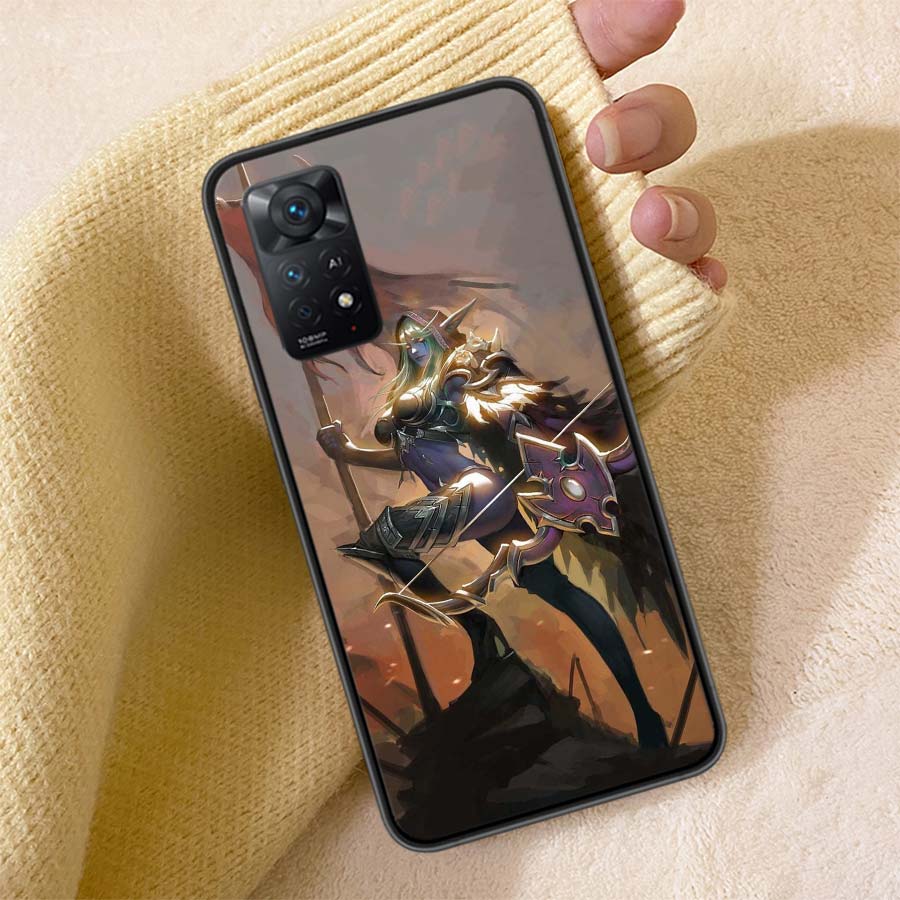 W-World Of W-Warcraft Чехол для телефона с эльфом Для Redmi Note 13 14 15 Pro Plus 12 13C 12C 15C 9 10 10C 9T 9C 9A TPU Мягкая прозрачная крышка для телефона