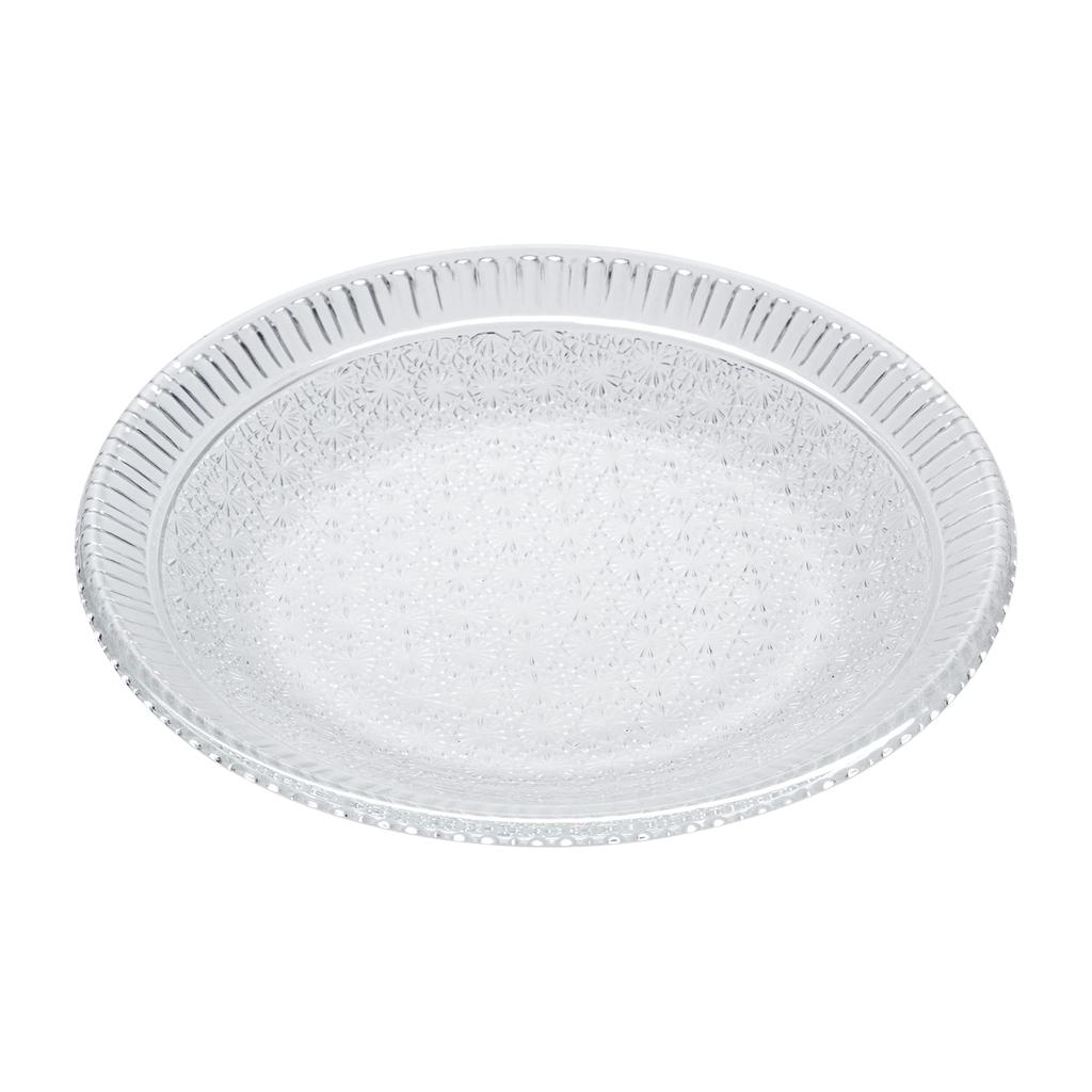 Mizusaki Glass Fruit Plate, Approximately 17cm, Miyabi, Made In Japan, MKG-210121