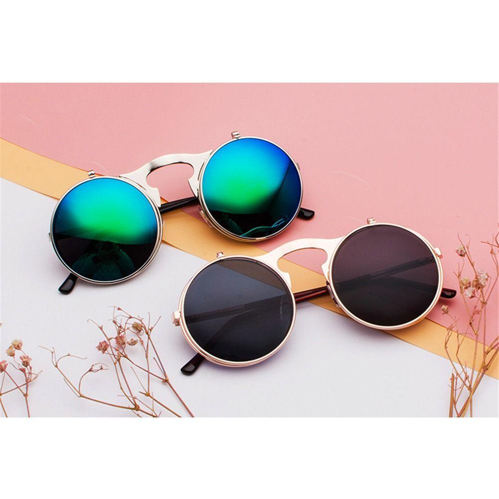 Circle Steampunk Sun Glasses UV400 Protection Costume Glasses Funny Eyewear for Women & Men
