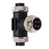 for NMEA 2000 T Connector 4 Pin IP67 Waterproof Backbone Drop Cables 3 Port Multiport Tee Terminator for Sensors