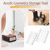 2 упаковки акриловых коробок для хранения косметики, 7-слотовая витрина, прозрачная коробка для хранения косметики