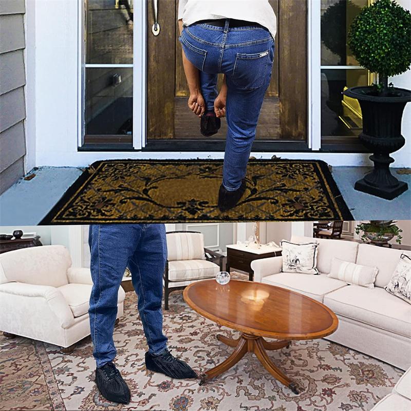 Одноразовые бахилы для обуви, 100 шт., ботинки для ног, бахилы, нескользящие бахилы и бахилы для дома, на открытом воздухе, на рабочем месте