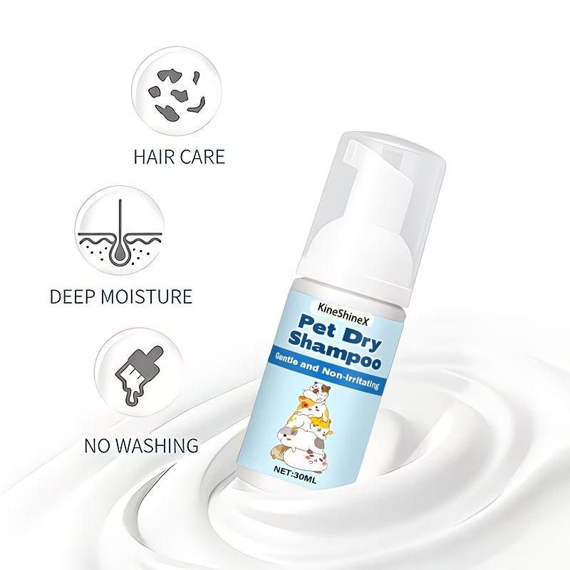 Hamster Waterless Cleansing Foam, No-Rinse Gentle Formula for Small Pets, Instant Dirt Removing, Hypoallergenic Pet Dry Shampoo