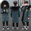 Big Fur Collar Thickened Keep Baby Warm Mid-Length Cotton-Padded Kids Jacket
