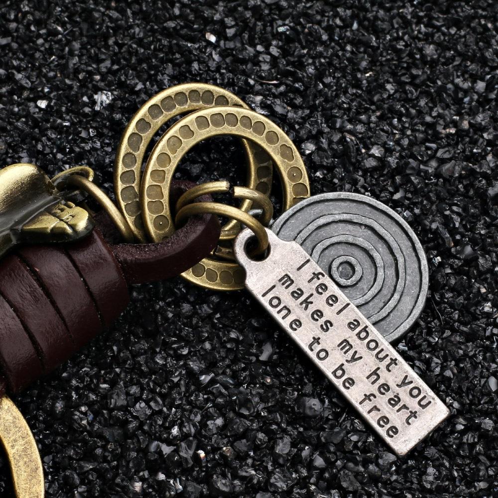 Fashion Alloy Leather Accessories Key Chain Airplane Key Pendant Key Ring