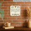 2D Flat - 1pc Funny Bee Quote Aluminum Metal Plaque, "Confused for A Flower" Bumblebee Aluminum Plaque, Rustic Farmhouse Wall Art, Whimsical Nature
