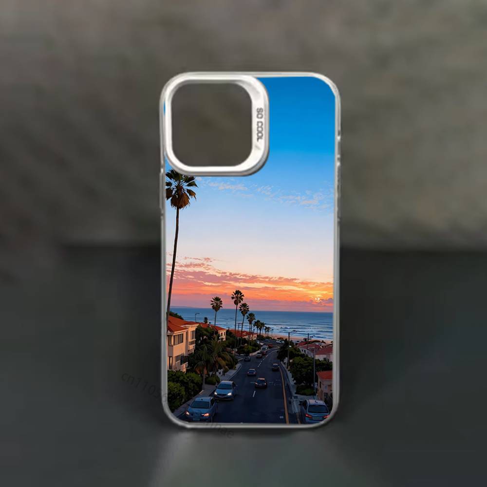 Travel Los Angeles California phone Case for iPhone 17 11 12 Pro Max Plus Mini Air SE 16e 14 15 16 13 Soft Shell
