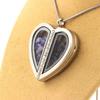 Stones and Minerals. Raw Tanzanite + Kyanite Necklace. Heart Model.