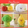 Soft Fruit Realistic Veggie Plushies Coral Fleece Stuffed Playroom Gift Decor