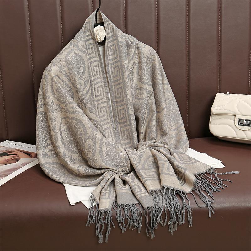 Luxury Thick Cashmere Scarf Women Print New Wraps Pashmina Travel Poncho Warm Blanket Winter Bufanda Shawl Female Stoles
