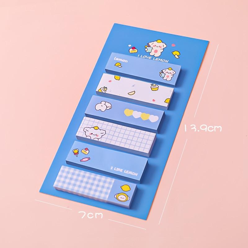 1 Piece Cute Animals Girls Sticky Note Notepad Memo Pad Office School Supplies Stationery Planner Adhesive