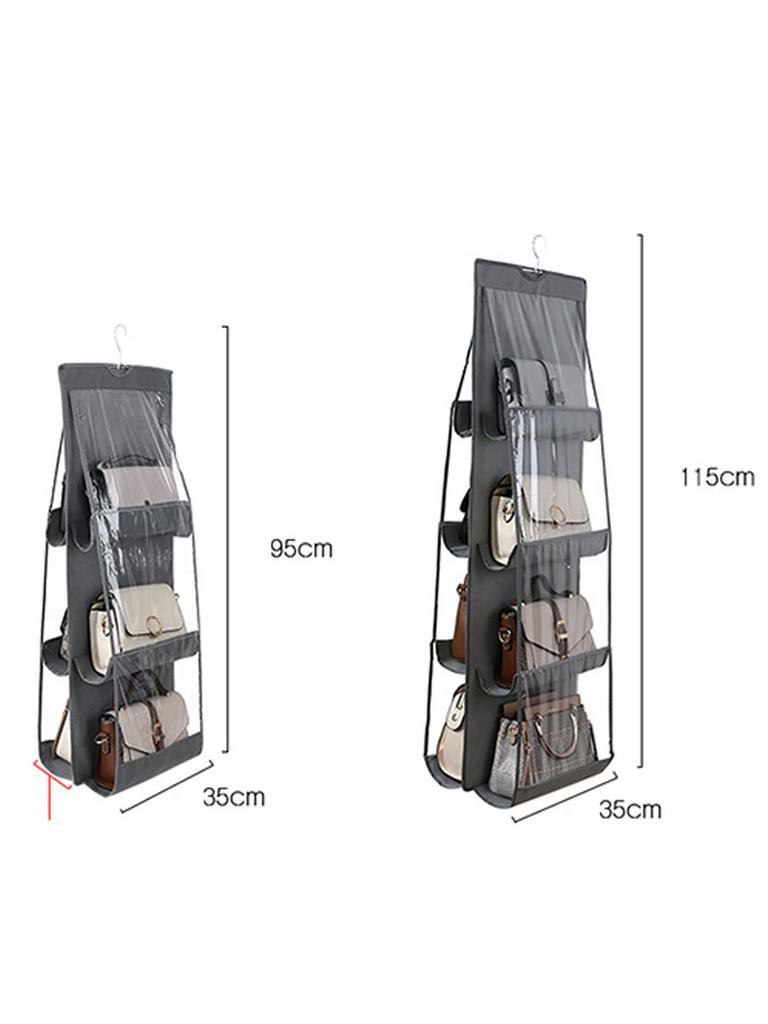 Универсальный подвесной органайзер для сумок Стильное пыленепроницаемое решение для хранения с удобным крючком для повседневного использования