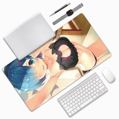 Keviners Коврик для мыши Рем Рам Коврик для мыши Игровой Аниме Водонепроницаемый 40 x 75 x Жизнь в Другом Противоскользящий Размер 0.3см (ReZERO -Начало Мира2)