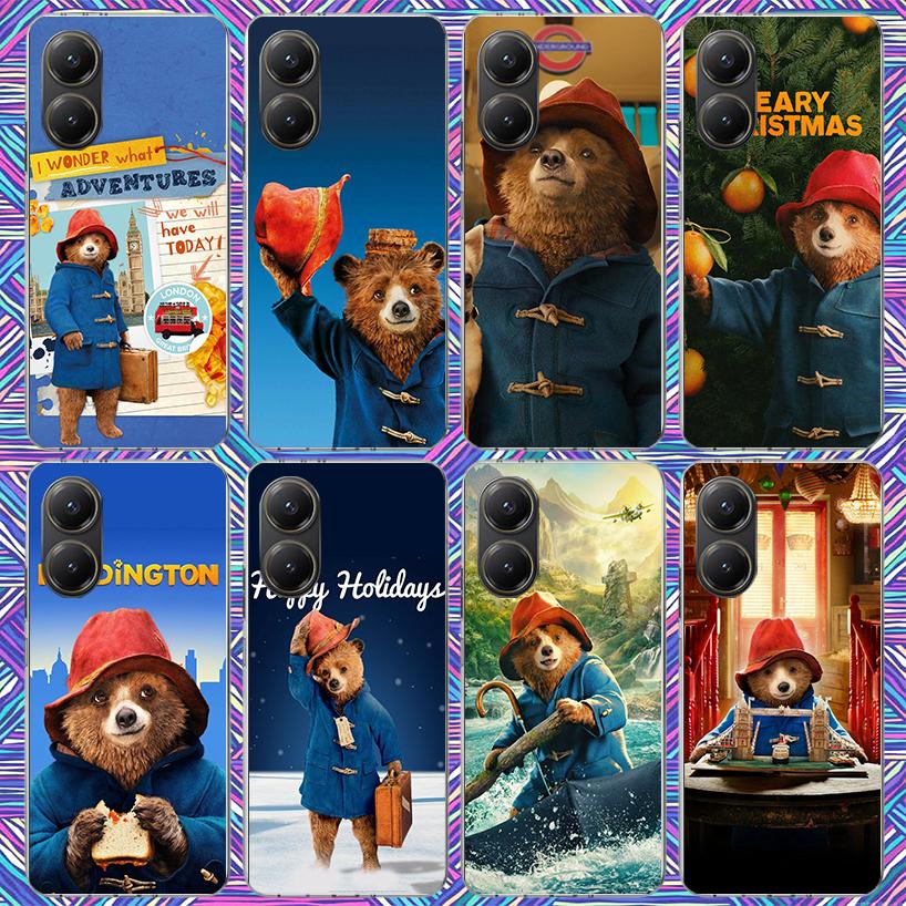 Cute P-PaddingtonS Bear Phone Case For Xiaomi Poco X7 X6 X5 Pro F7 Ultra Redmi 15C 15 13 13C 12 12C 10 10A 10C 9 9A 9C 9T Shell