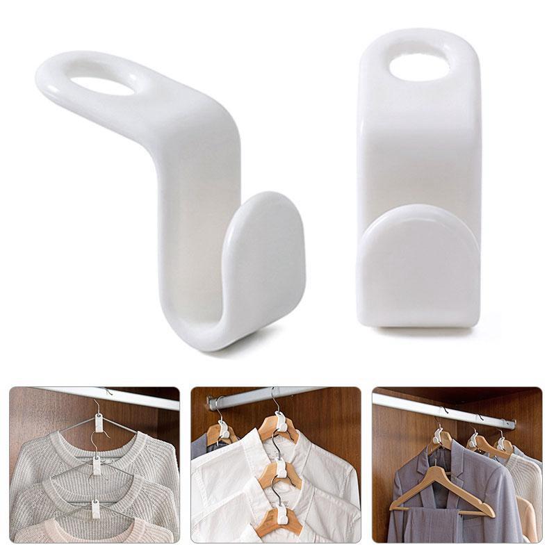 10/20 Pcs Clothes Hanger Connect Hooks for Hanger Wardrobe Closet Organizer Mini Storage Hook Wardrobe Clothes Coat Organizer Rack