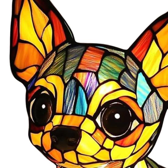 Кошачий светильник Витражное полимерное стекло Ночник Мягкое теплое свечение 3D Светодиодная настольная лампа в виде животного Декор для спальни