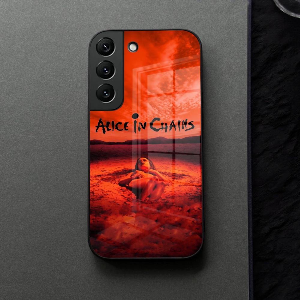 Группа Alice In Chains Музыкальный Чехол для Телефона Стекло Для Samsung Galaxy S21 S26 S25 S22 S20 S24 S23 Ultra Fe Plus A16 A34 A54 A24 A53 Coq