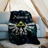Personalized Custom Name Blanket - The Legend of Zelda Breath of the Wild Print Design,Blanket for Sofa,Bed,Travel,Camping - Soft and Warm, Great Gift