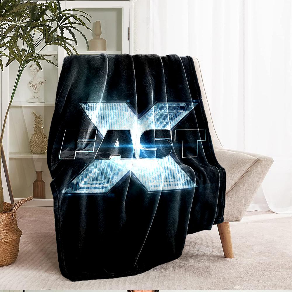 Fast & Furious Theme Printed Blanket - Perfect for Couch, Bed, Travel & Outdoor Use | Machine Washable, Cozy & Durable.
