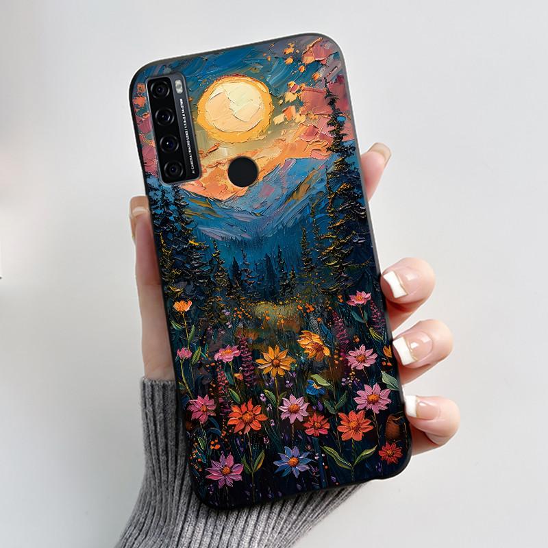 Для TCL 20 SE XE 20R 5G Чехол Роскошный Милый Кролик с Сердечком Забавный Черный Мягкий Силиконовый Задняя Крышка Для TCL 20 R 5G 20SE 20XE Чехол для Телефона