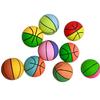 Mini Basketball Eco-friendly Non-inflatable Wear Resistant Ultra-high Elastic Toy Rubber Small Ball Toy for Children