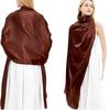 240*65cm Extra-long Women's Silky Satin Shawls and Wraps, Lightweight Head Scarves, Evening Pashmina Vintage Sheer Stole