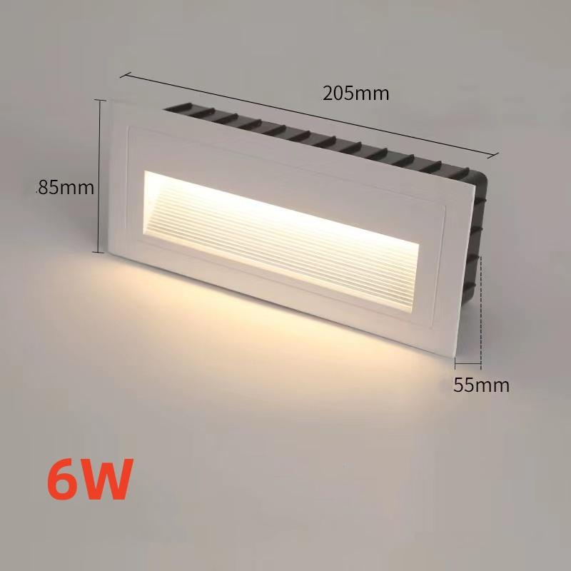 LED IP65 Waterproof Stairs Step Light Outdoor Wall Lamp Corner Garden Street Footlight Recessed for Porch Yard Balcony 220V
